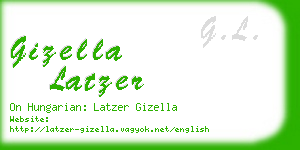 gizella latzer business card